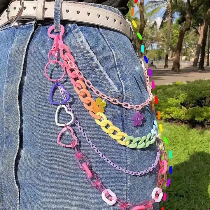 [BUNJANG] Beaded Chain Keychain Y2K Accessory / 비즈체인 키링 비즈 y2k 포인트 아이템