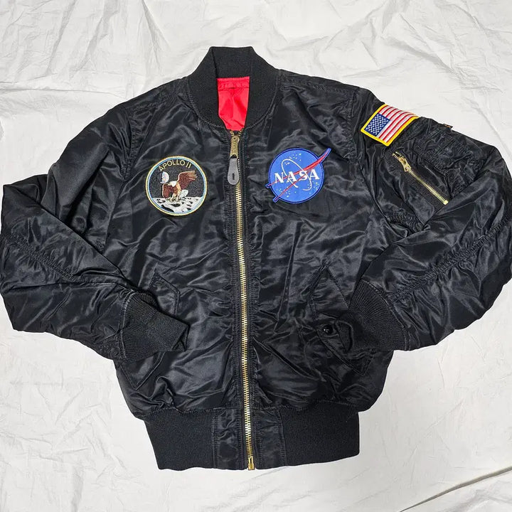 [BUNJANG] Alpha Industries NASA MA-1 Bomber Jacket Black XS / 알파인더스트리 NASA MA-1 봄버 자켓 블랙 XS