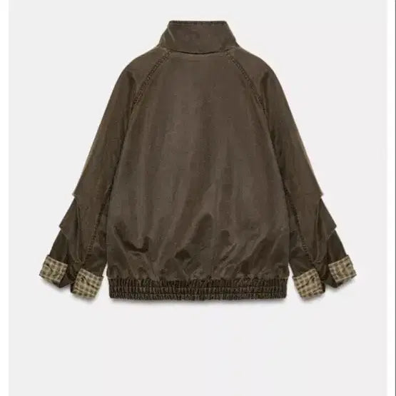 [BUNJANG] Zara Washed Check Wax Jacket (L) / (새상품/택있음)자라-페이크 워싱 체크 왁스 자켓(L사이즈)
