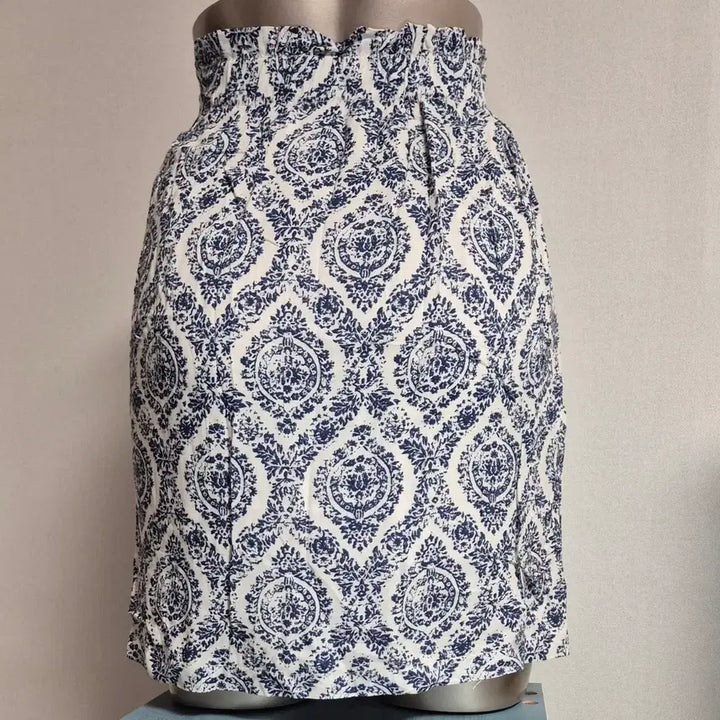 [BUNJANG] Paisley Pattern Ribbon Long Skirt (Free Size) / 페이즐리 패턴 리본 롱 스커트 프리 ms5