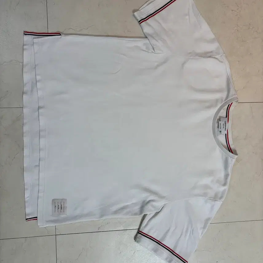 [BUNJANG] Thom Browne Cotton Rugby T-Shirt White / 톰브라운 코튼 럭비 티셔츠 화이트