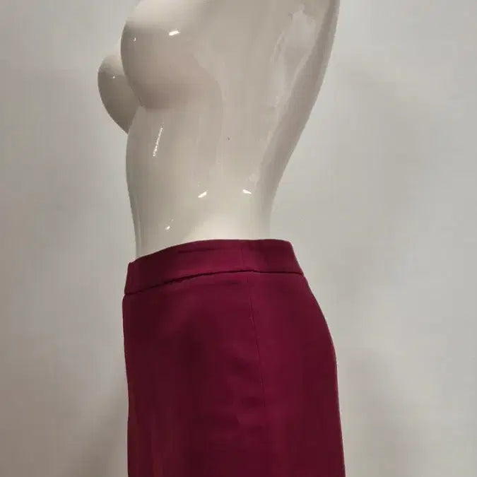 [BUNJANG] Burgundy Mini Double Layered Asymmetrical Skirt (Size 55) / 버건디 미니 이중 레이어드 언발 스커트 55
