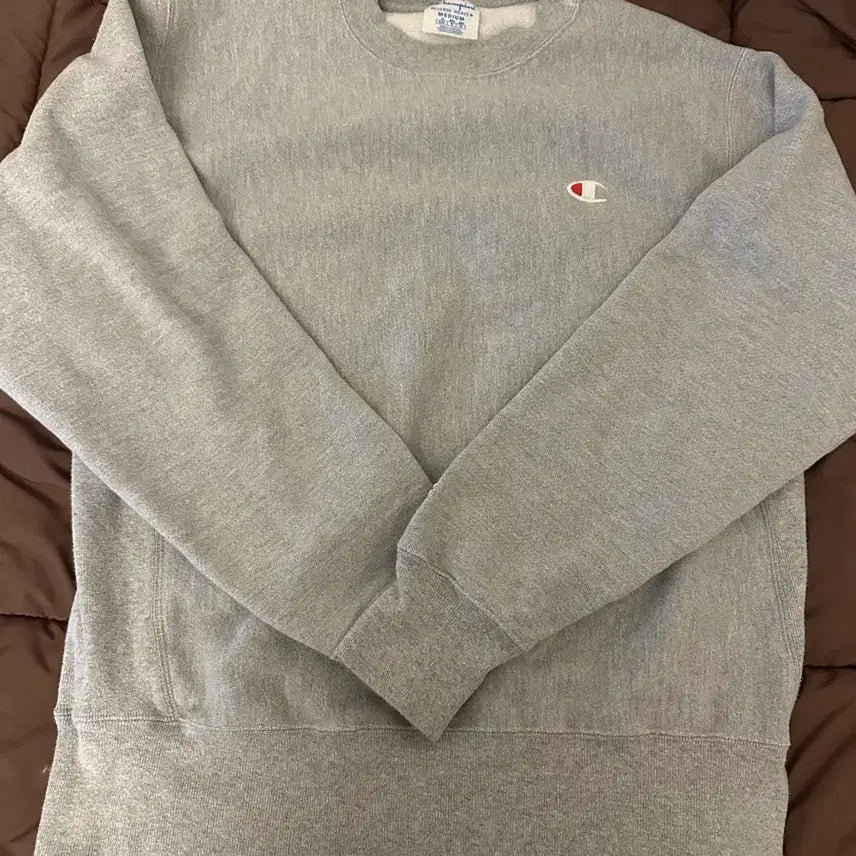 [BUNJANG] Champion Grey Sweatshirt / 챔피온 그레이 맨투맨