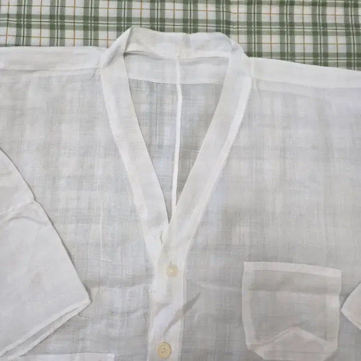 [BUNJANG] Traditional Korean White Linen Jeogori (Size 105) / 3 ㅡ오시 국산 저고리ㅡ105