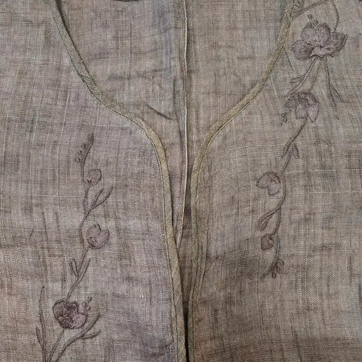 [BUNJANG] Mosi Bolero with Floral Embroidery / 3ㅡ모시 볼레로  ㅡ66ㅡ77