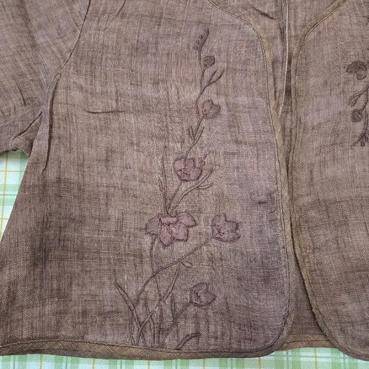 [BUNJANG] Mosi Bolero with Floral Embroidery / 3ㅡ모시 볼레로  ㅡ66ㅡ77