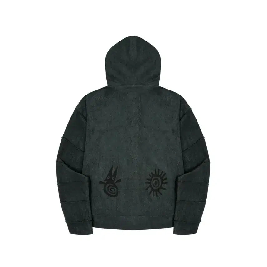 [BUNJANG] SOMEWHEREOUTSIDE Segmented Towel Hoodie Dark Green / [새상품] 썸웨어아웃사이드 SOHC 세그먼티드 타월 후드집업 다크그린