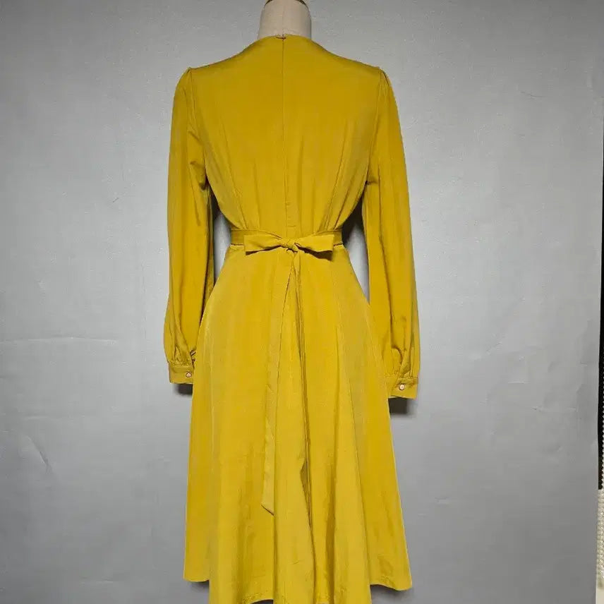 [BUNJANG] Chic Line Ruffle Long Dress / 시크라인 러플 롱원피스