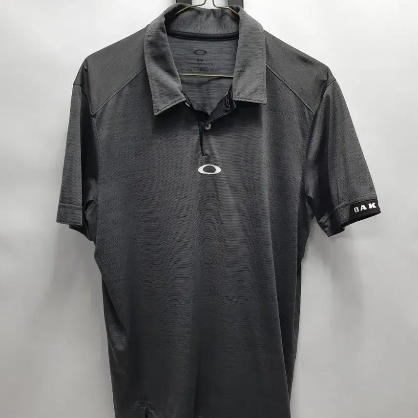 [BUNJANG] Oakley Short Sleeve Polo Shirt - Grey (M) / 오클리 반팔 카라티 그레이 m