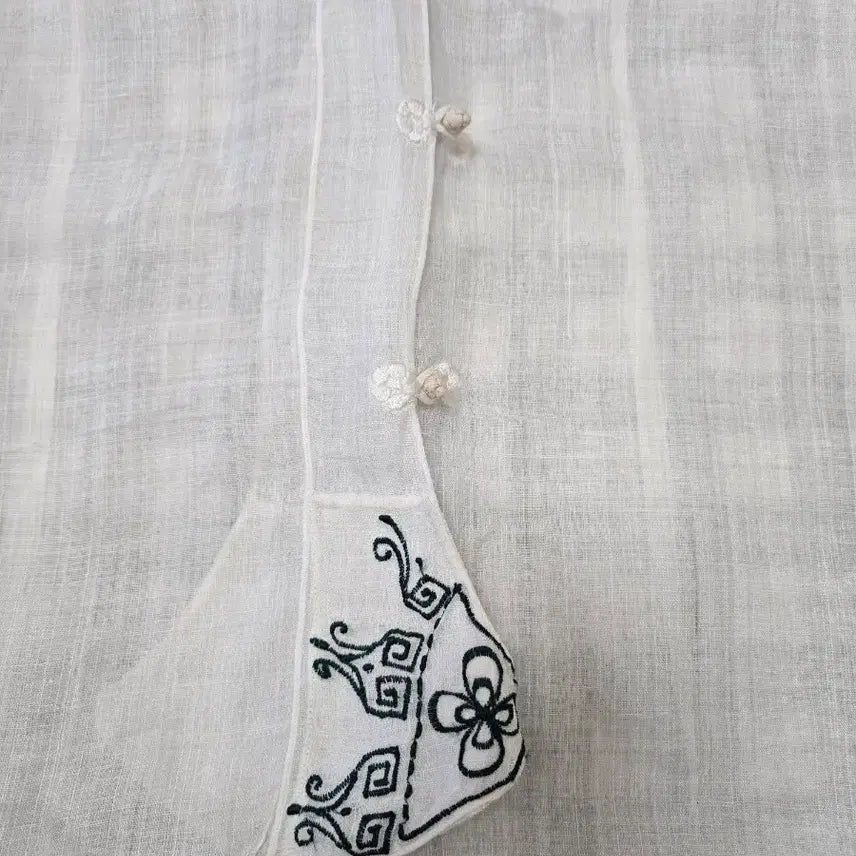 [BUNJANG] Ramie Embroidered Modern Jeogori - Size 77 / 3 ㅡ모시 자수 개량저고리  ㅡ77