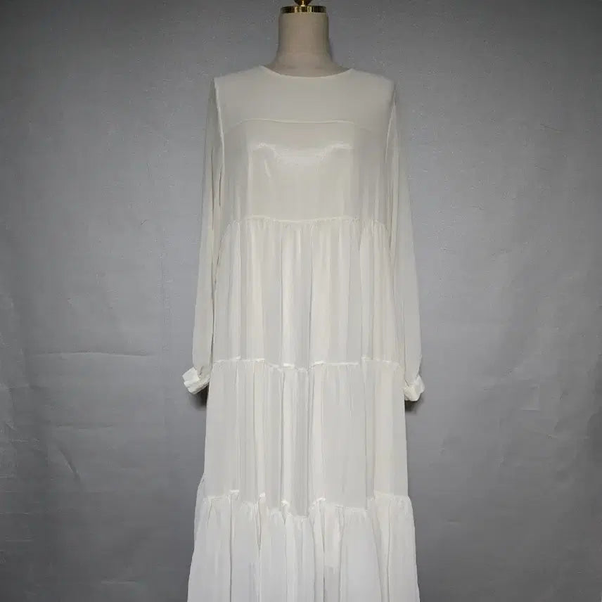 [BUNJANG] Aloha Tiered Long Dress / 알로하 티어드 롱원피스