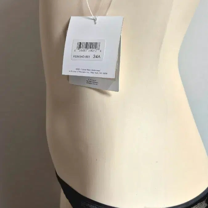 [BUNJANG] Calvin Klein Black Sheer Bra Panty Set 34A S / 캘빈클라인 블랙 시스루 브라 팬티 34A S