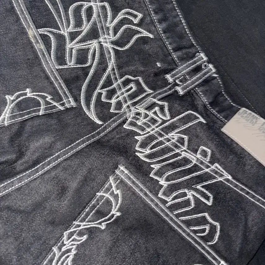 [BUNJANG] Cassico Black Denim Wide Fit Pants / 카시코 데님