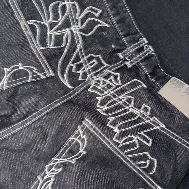[BUNJANG] Cassico Black Denim Wide Fit Pants / 카시코 데님