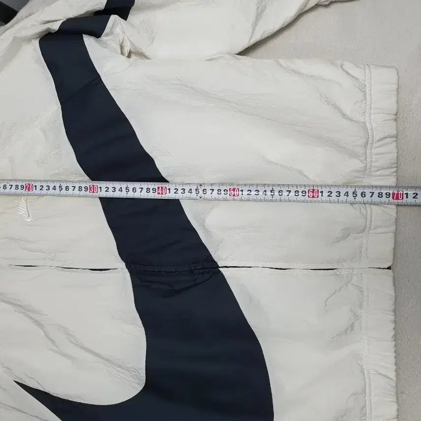 [BUNJANG] Nike Big Swoosh Woven Jacket White L / 나이키 바람막이 빅스우시 우븐 자켓 화이트 L