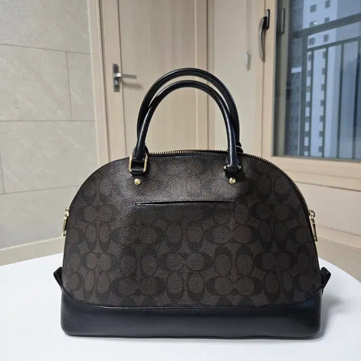 [BUNJANG] Coach Signature Dome Tote Bag Brown/Black / 코치 시그니처 돔 토트백 브라운/블랙
