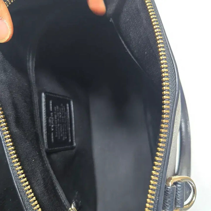 [BUNJANG] Coach Signature Dome Tote Bag Brown/Black / 코치 시그니처 돔 토트백 브라운/블랙