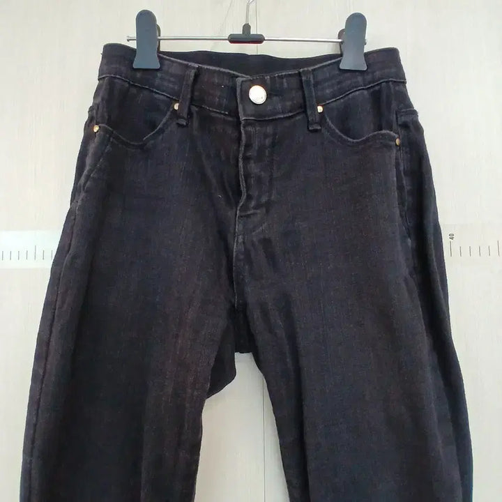 [BUNJANG] Black Denim Cut-off Jeans Pants / 블랙 데님 팬츠 컷오프진
