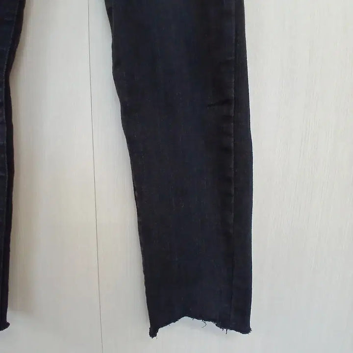 [BUNJANG] Black Denim Cut-off Jeans Pants / 블랙 데님 팬츠 컷오프진