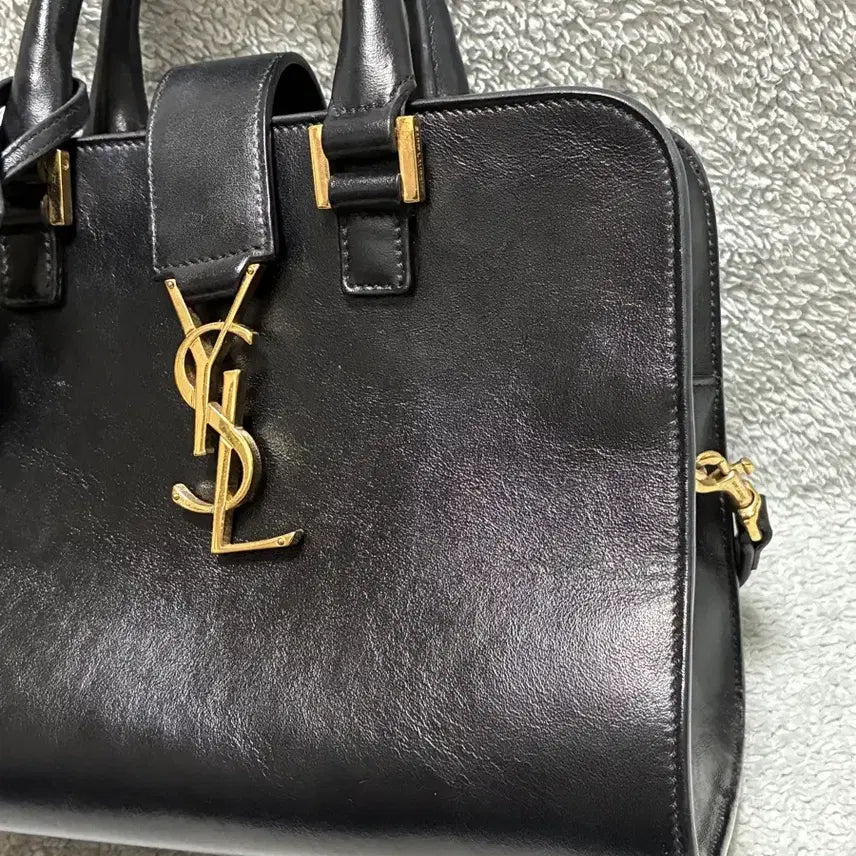 [BUNJANG] Saint Laurent Cabas Baby Tote Bag Black Gold Logo / (정품)생로랑 카바스 베이비 토트백