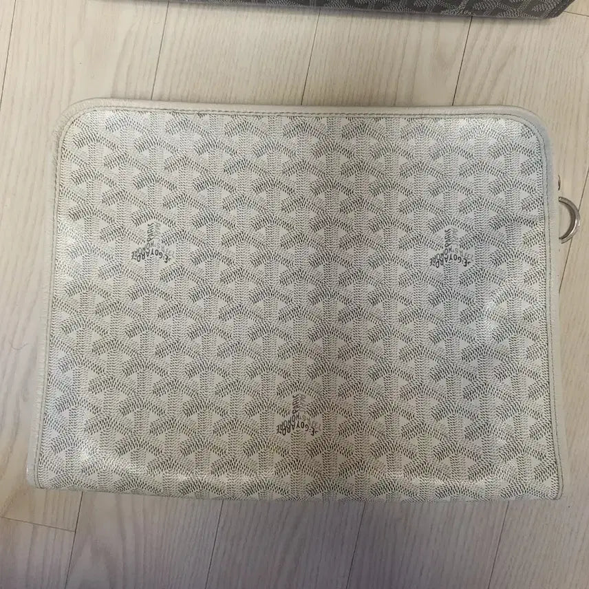 [BUNJANG] Goyard Jumunce Clutch White GM with Keyring / 고야드 쥬방스 클러치 키링포함 화이트gm
