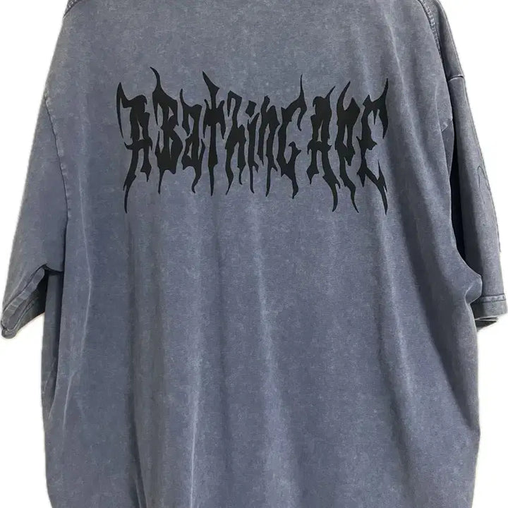 [BUNJANG] BAPE Garment Dyed Ape Head Relaxed Fit T-Shirt Charcoal / 베이프 가먼트 다이 에이프 헤드 릴렉스드 핏 티셔츠 차콜