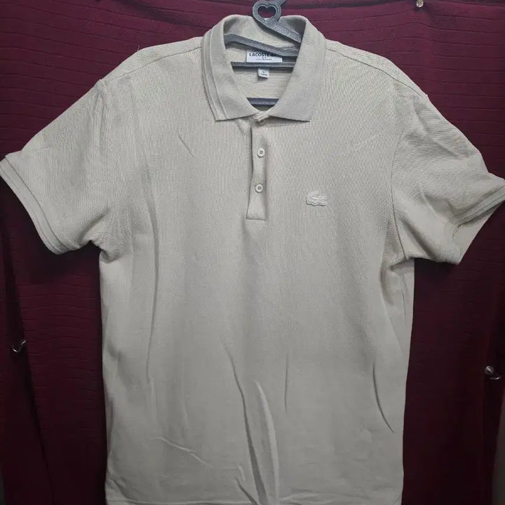 [BUNJANG] Lacoste Beige Short Sleeve Polo Shirt / [110]라코스테 베이지색 반팔 폴로티