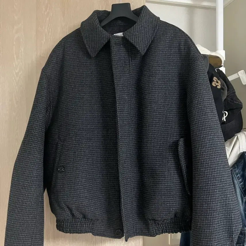 [BUNJANG] Newchiefchic Scotch Tweed Blouson Jumper / 뉴치프시크 scotch tweed blouson jumper