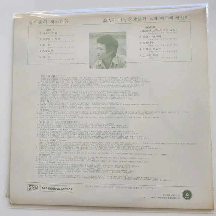 [BUNJANG] Jeong Tae Chun New Songs LP - Mint Condition / 정태춘의 새노래들 LP / MINT