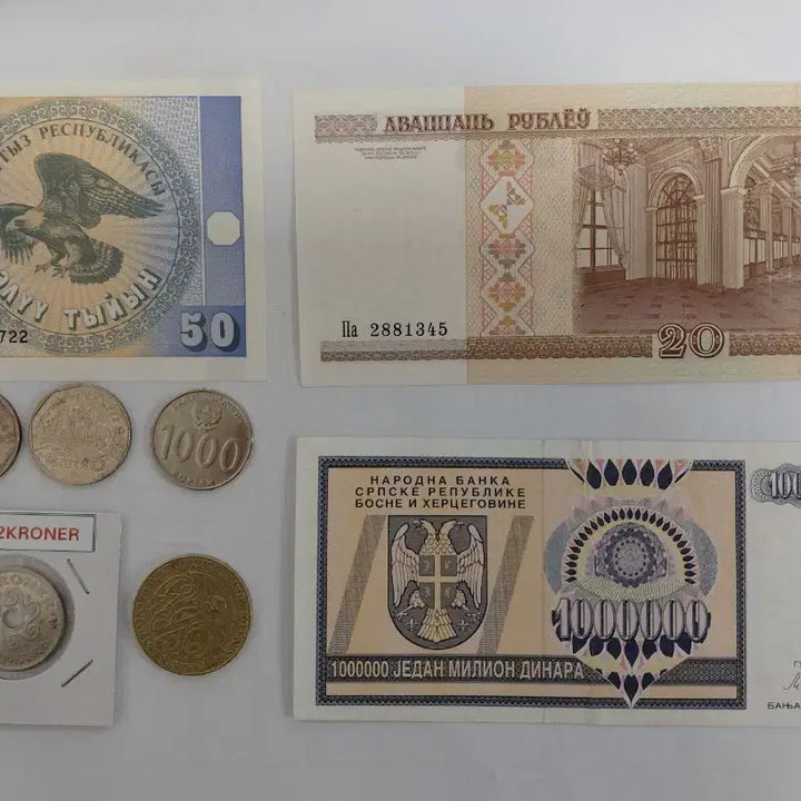 [BUNJANG] Assorted World Banknotes and Coins Collection / 각국 화폐/지폐 및 주화 모음