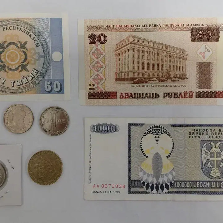 [BUNJANG] Assorted World Banknotes and Coins Collection / 각국 화폐/지폐 및 주화 모음