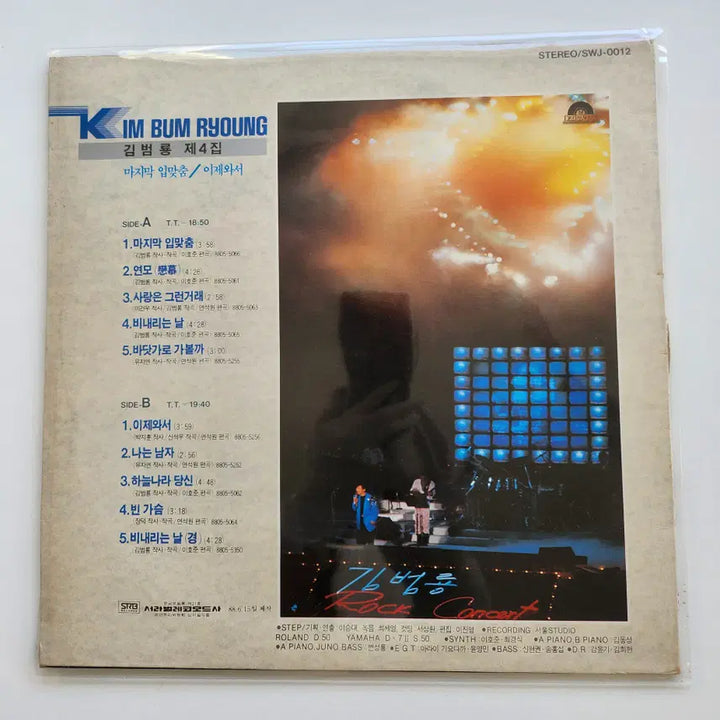 [BUNJANG] Kim Bum Ryong 4th Album LP / 김범룡 4집 LP / MINT