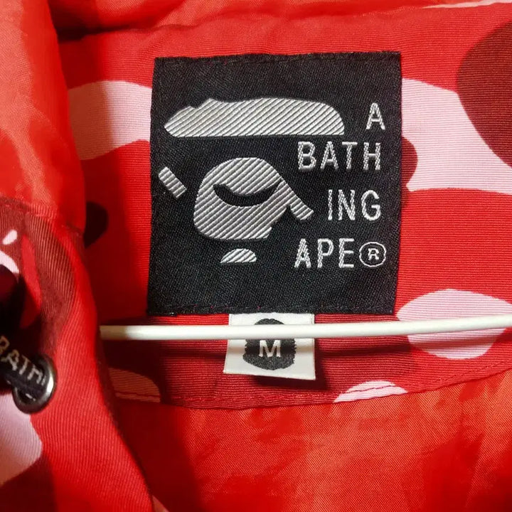 [BUNJANG] BAPE Red Camo Shark Logo Zip-Up Hoodie / 베이프 레드카모 M 후드집업
