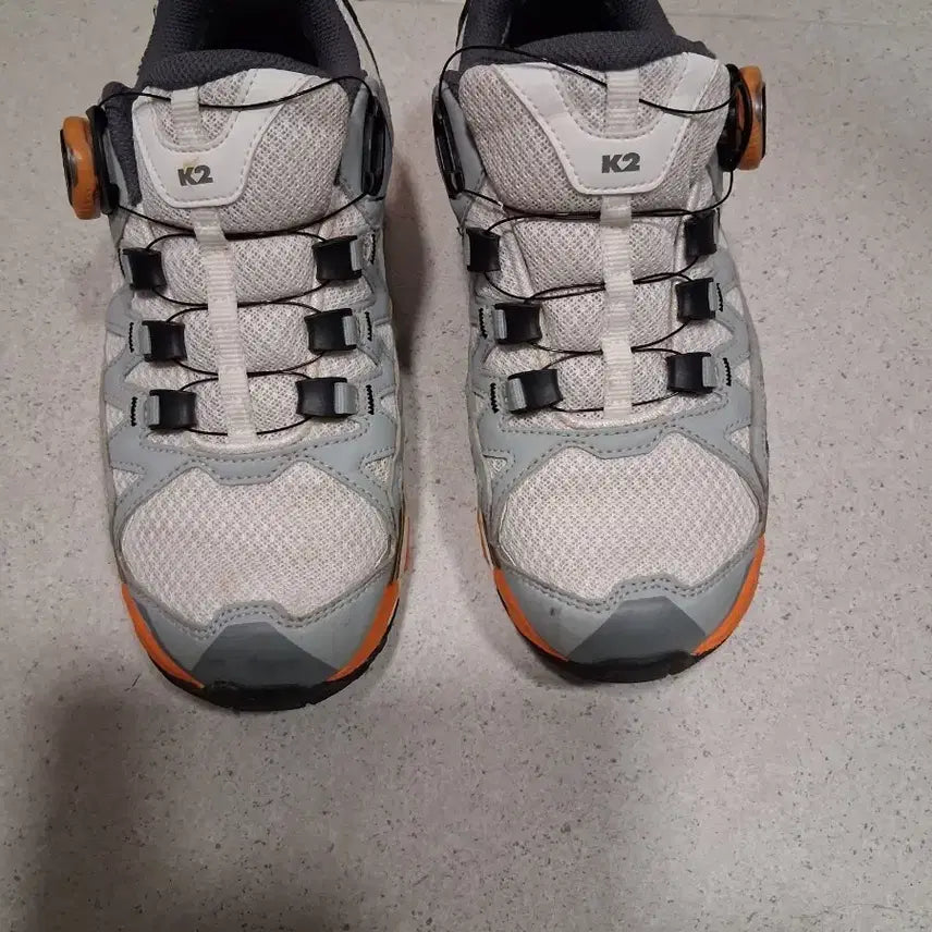 [BUNJANG] K2 Dial Hiking Shoes - White/Gray / K2 등산화 운동화 다이얼 화이트/그레이