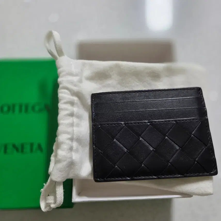 [BUNJANG] Bottega Veneta Black Card Holder / 보테가 베네타 블랙 카드지갑