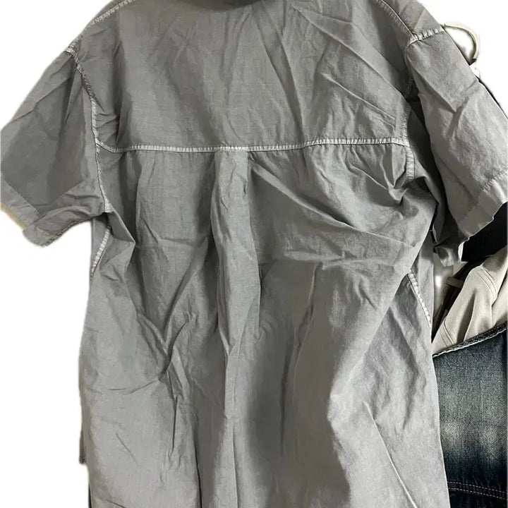 [BUNJANG] New Chief Chic Pigment Washing Light Half Shirts / 뉴치프시크 pigment washing light half shirts