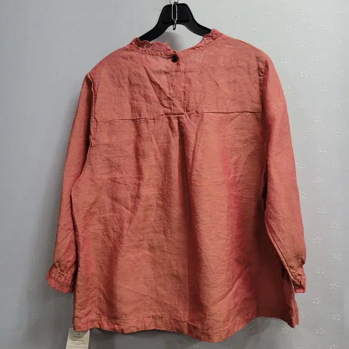 [BUNJANG] Lace Panel Floral Print Blouse / 77)레이스배색  꽃무늬 마블라우스