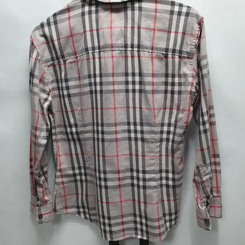 [BUNJANG] Burberry Nova Check Long-Sleeve Stretch Shirt Grey S / 버버리 셔츠 긴팔 노바체크 스판 남방 그레이 s