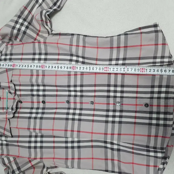 [BUNJANG] Burberry Nova Check Long-Sleeve Stretch Shirt Grey S / 버버리 셔츠 긴팔 노바체크 스판 남방 그레이 s