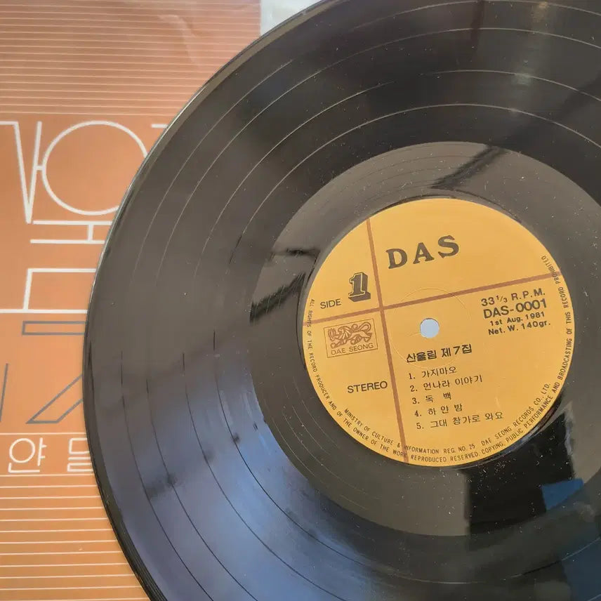 [BUNJANG] Sanullim 7th Album LP (Mint Condition) / 산울림 7집 LP / MINT