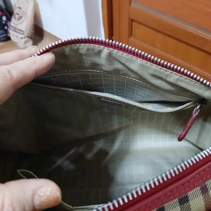 [BUNJANG] Daks Checked Tote Bag / 닥스 체크무늬 토트백 가방