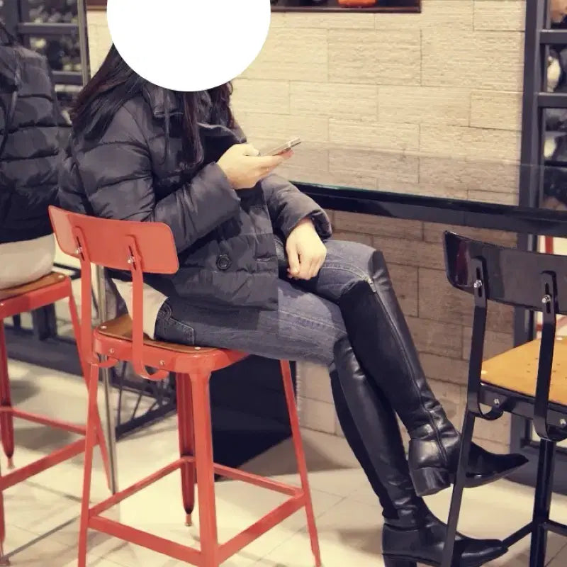 [BUNJANG] Helena and Christy Leather Long Boots Size 250 / 핼레나앤크리스티 가죽 롱부츠 250