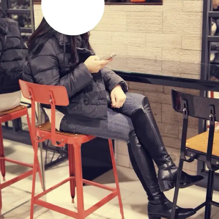 [BUNJANG] Helena and Christy Leather Long Boots Size 250 / 핼레나앤크리스티 가죽 롱부츠 250