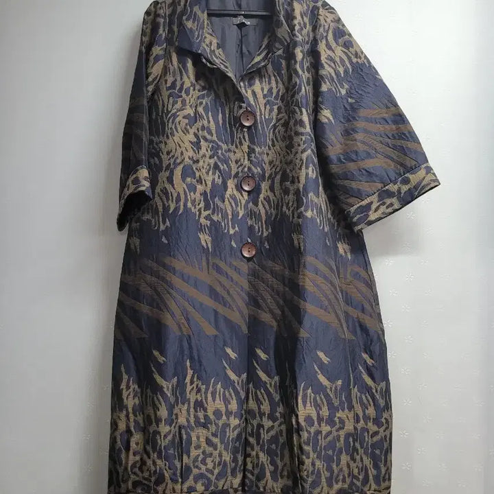 [BUNJANG] ICAN Pattern Long Coat / 77)아이캔 패턴 롱 코트