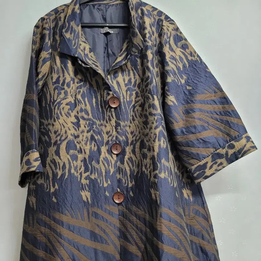 [BUNJANG] ICAN Pattern Long Coat / 77)아이캔 패턴 롱 코트