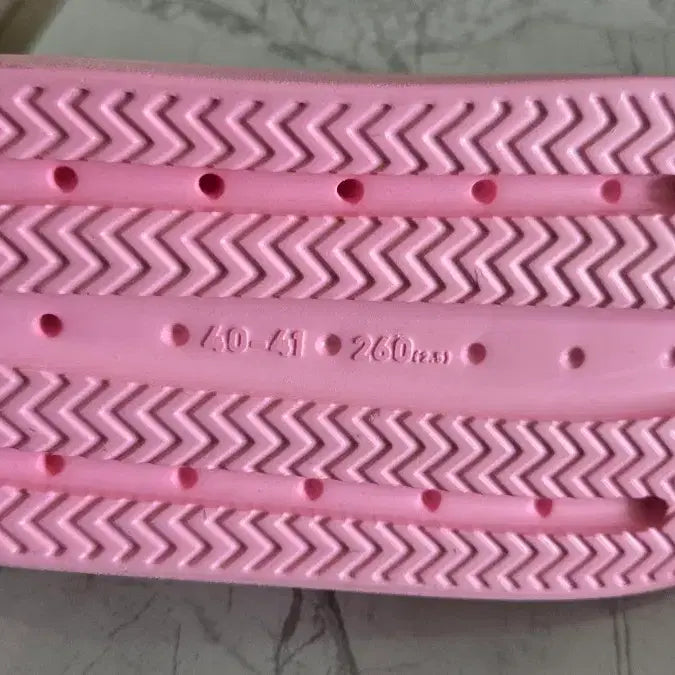 [BUNJANG] Indoor Floor Noise-Cancelling Slippers - Pink (Size 260) / 새것 층간소음 방지 실내 슬리퍼 핑크 260사이즈