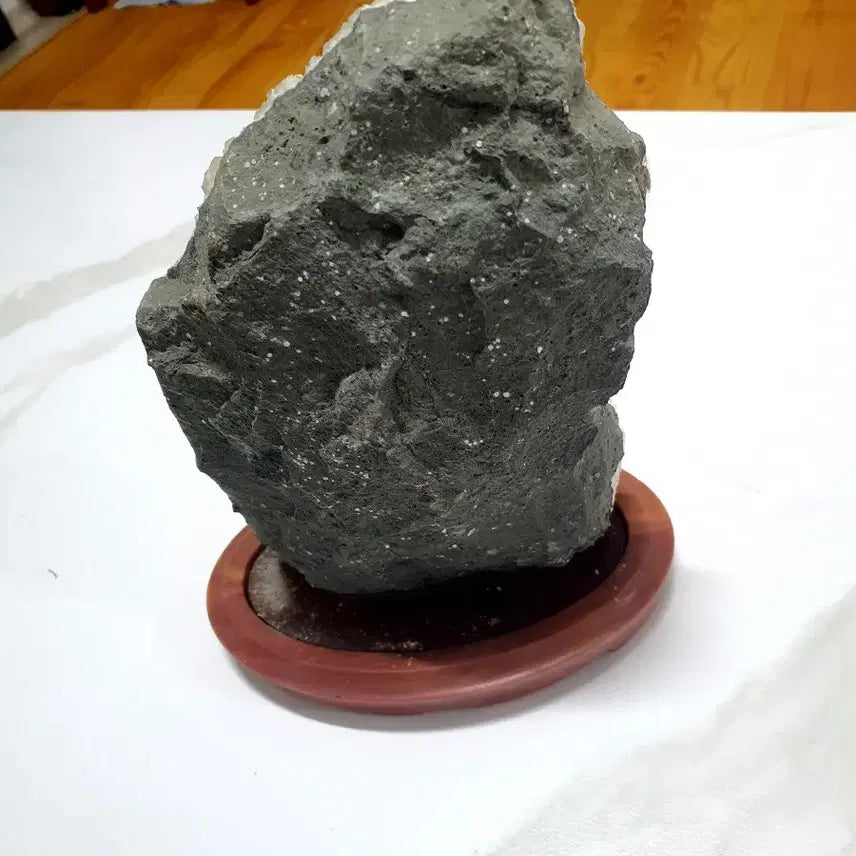 [BUNJANG] Okenite and Gyrolite Cluster Stone Sculpture / 수석- 오케나이트