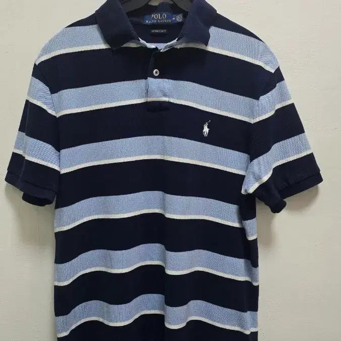 [BUNJANG] Polo Ralph Lauren Striped Short Sleeve Polo Shirt / 폴로 랄프로렌 스트라이프 반팔 카라티