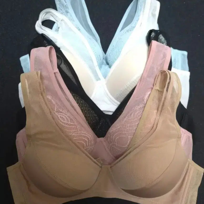 [BUNJANG] Valerie Wire-Free Bra and Panty Set, 5 Types, Runner Style / [90b] 발레리 노와이어 브라팬티세트 5종 런닝형 (팬티105)