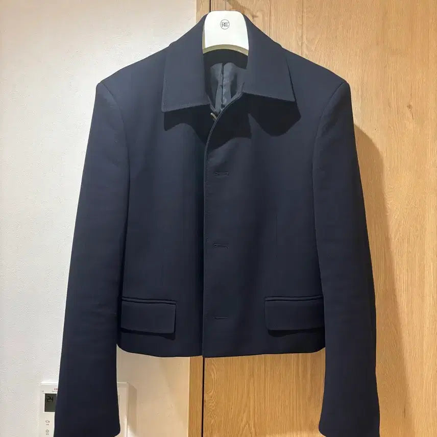 [BUNJANG] Recto 24FW Navy Wool Short Jacket M / 24fw 렉토 네이비 울 숏자켓 M